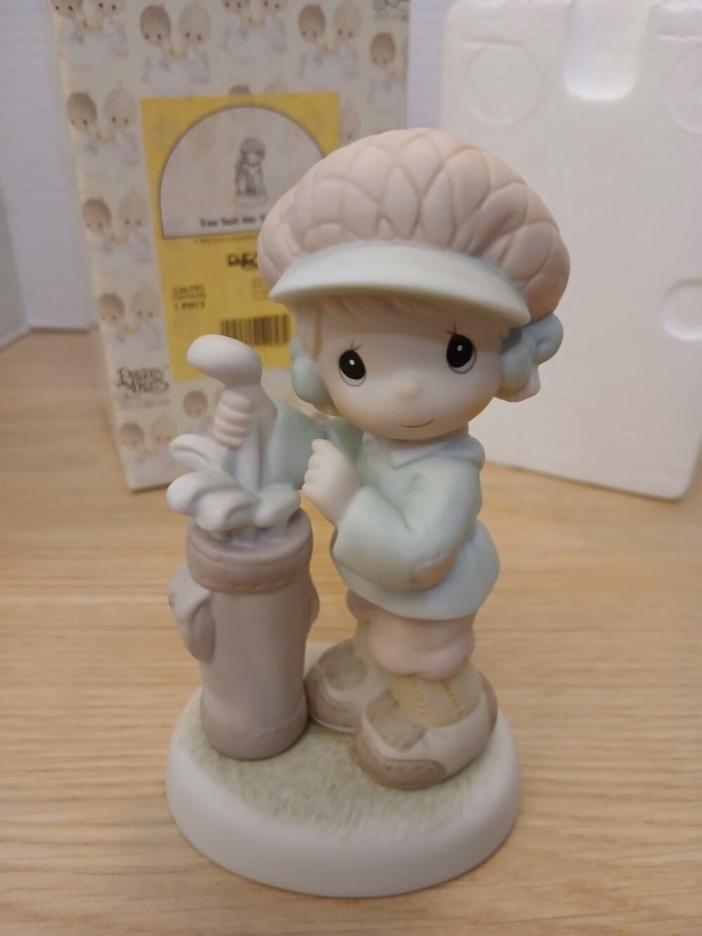 Precious Moments Lord Let Me You Suit Me To A Tee Golf Porcelain Figurine 526193 - Picture 2 of 7